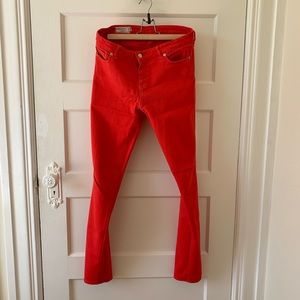 Red Maison Kitsune jeans